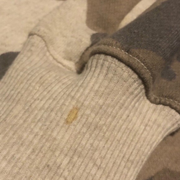 AERIE Camo Oversized Long Sleeve Terry Crewneck Sweatshirt Sz M - Picture 4 of 4